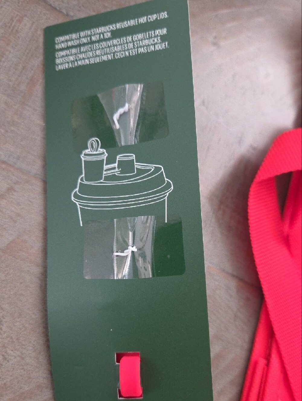 Starbucks -Red Reusable Cup Keychain Authentic - Picture 5 of 5